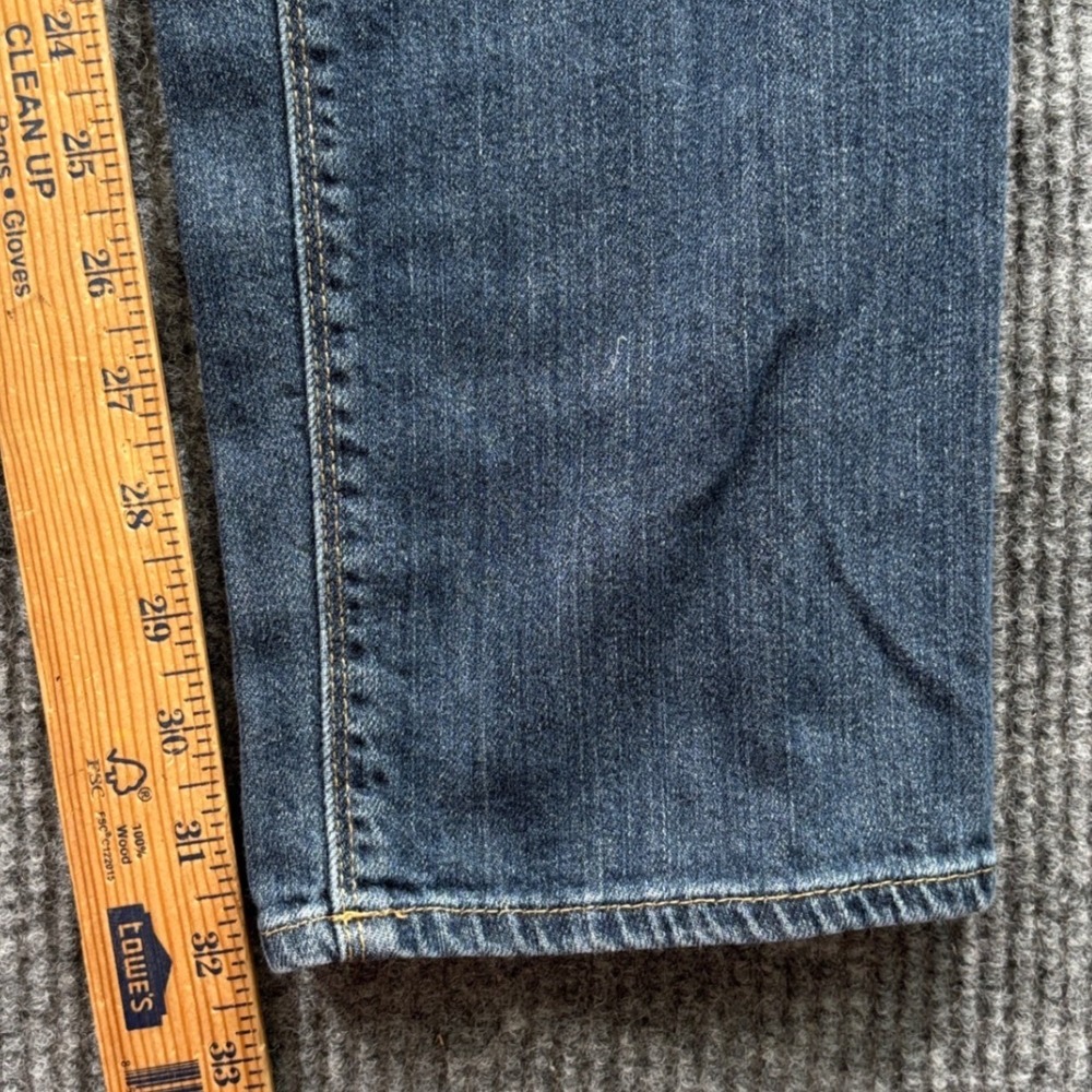 Eddie Bauer Boyfriend Jeans Womens T12 Blue Relaxed Leg Button Fly Denim - Picture 9 of 11